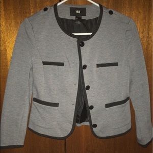 H&M size 6 light grey blazer